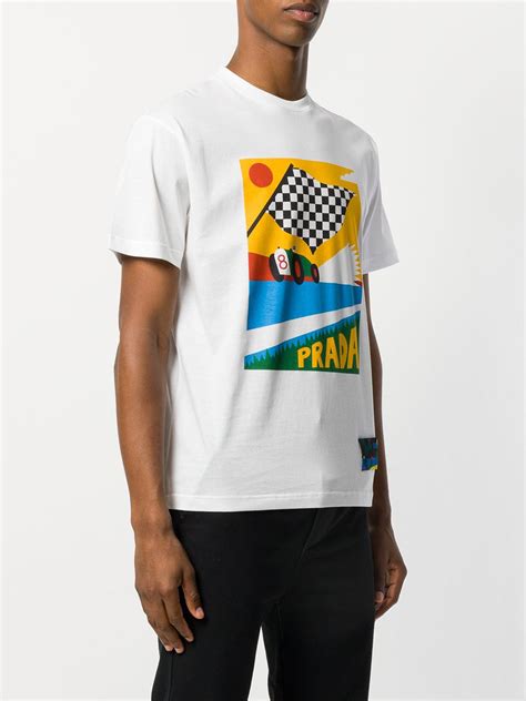 prada racing tshirt|prada t shirt men's sale.